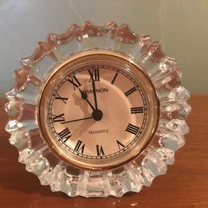 Clock Shannon Crystal Dresser Clock Vintage